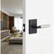 Sure-Loc Hardware Sure-Loc Hardware Levanto Privacy Rosette, Flat Black, Knurled Grip in Nickel LV102 FBL GRIP-KN NI - alternate 3